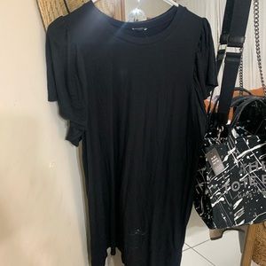 Express ruffle sleeve dress